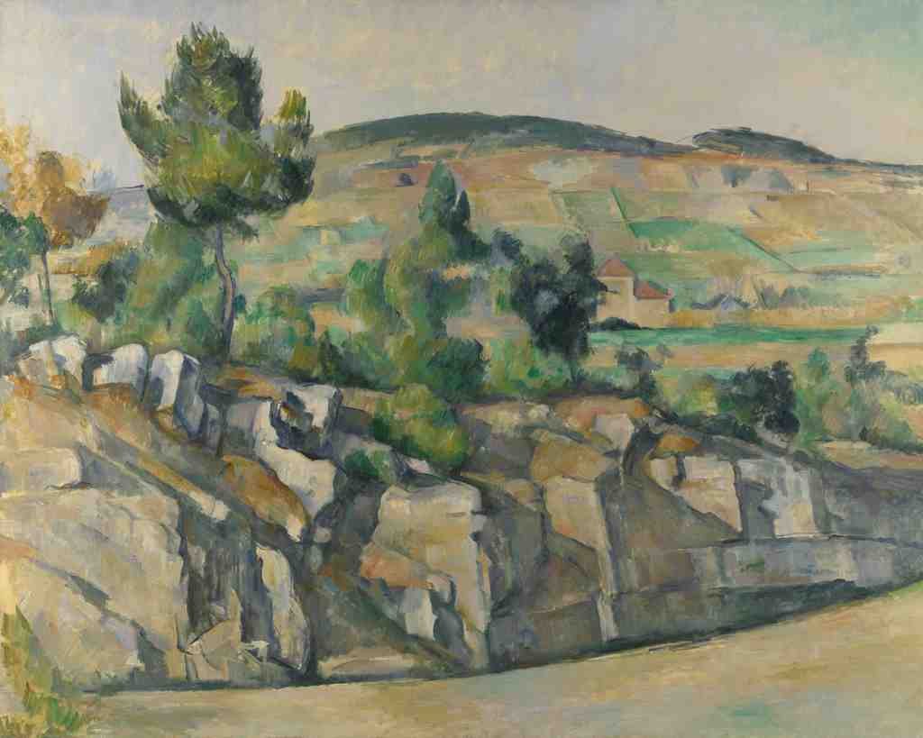 Paul Cezanne Hillside in Provence A4 Photo Print