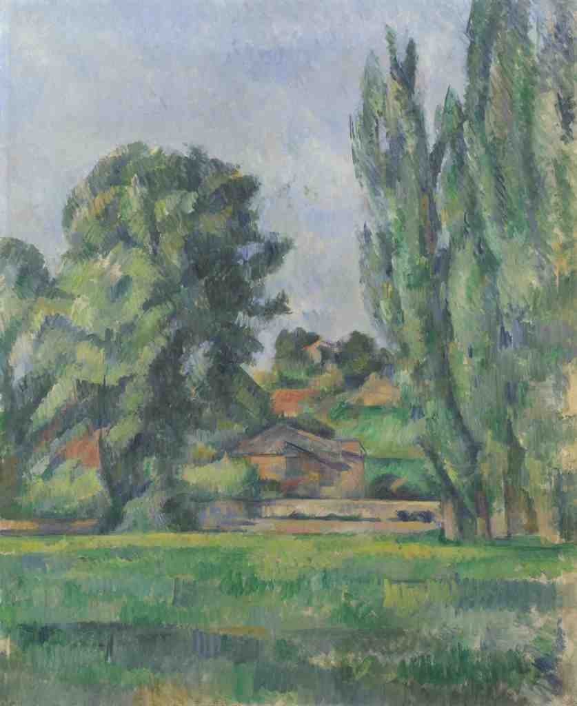 Paul Cezanne Landscape with Poplars A4 Photo Print