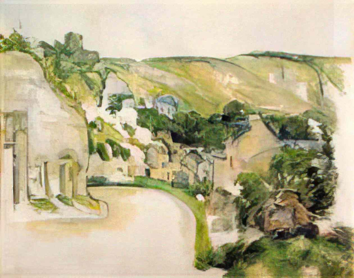 Paul Cezanne a turn in the road at la roche guyon 1885 Art A4 Photo Print