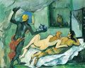 Paul Cezanne afternoon in naples Art A4 Photo Print