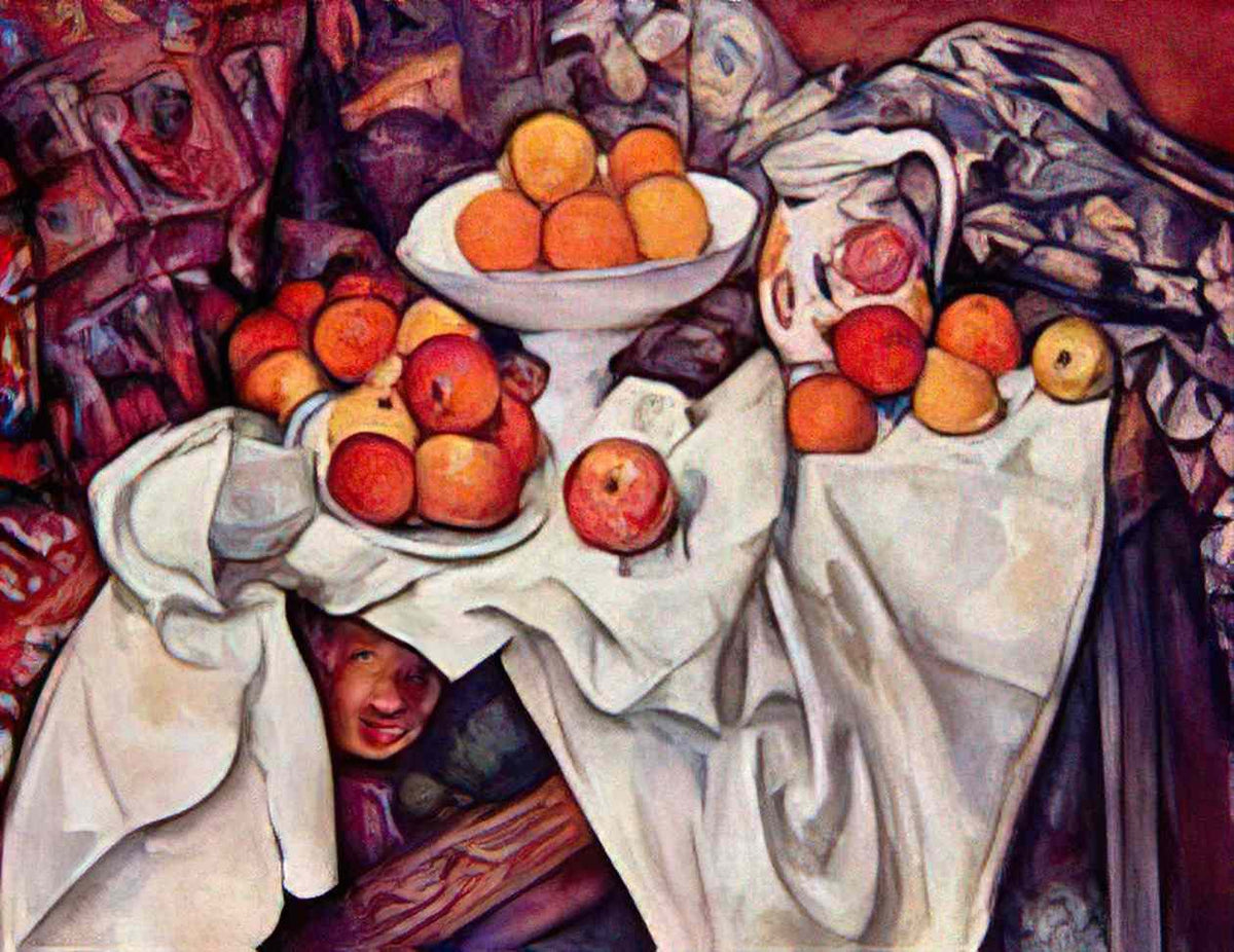 Paul Cezanne apples and oranges Art A4 Photo Print