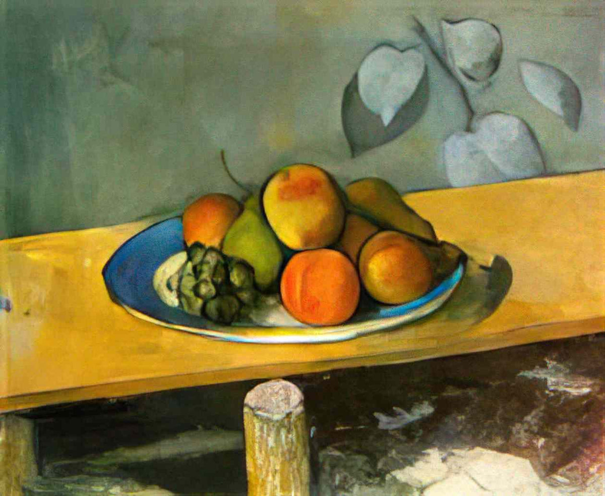 Paul Cezanne apples pears and grapes Art A4 Photo Print
