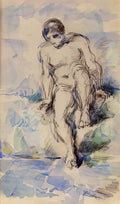 Paul Cezanne bather entering the water 1885 Art A4 Photo Print