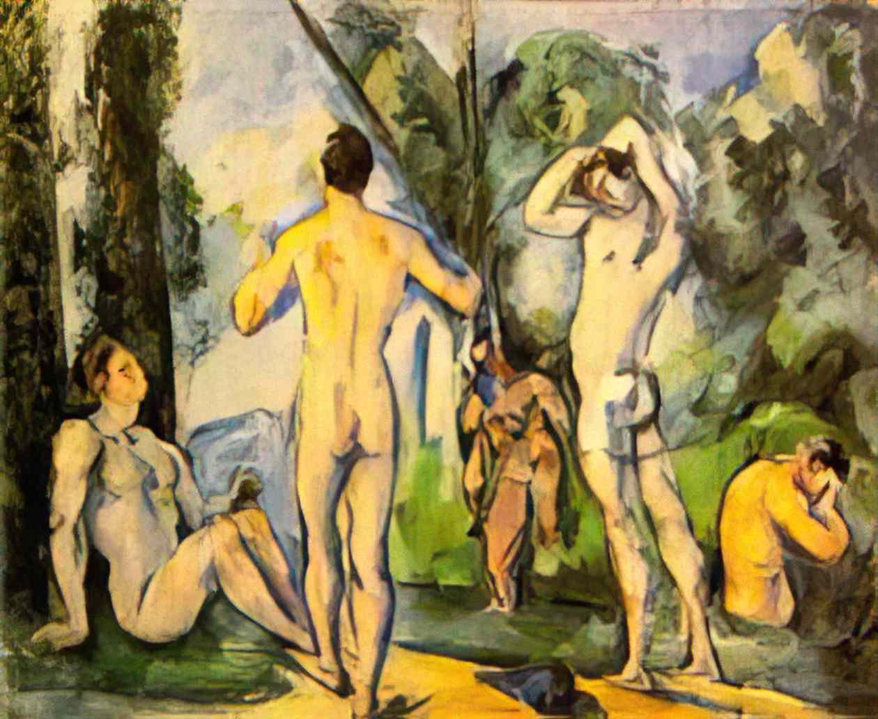 Paul Cezanne bathers 1891 Art A4 Photo Print