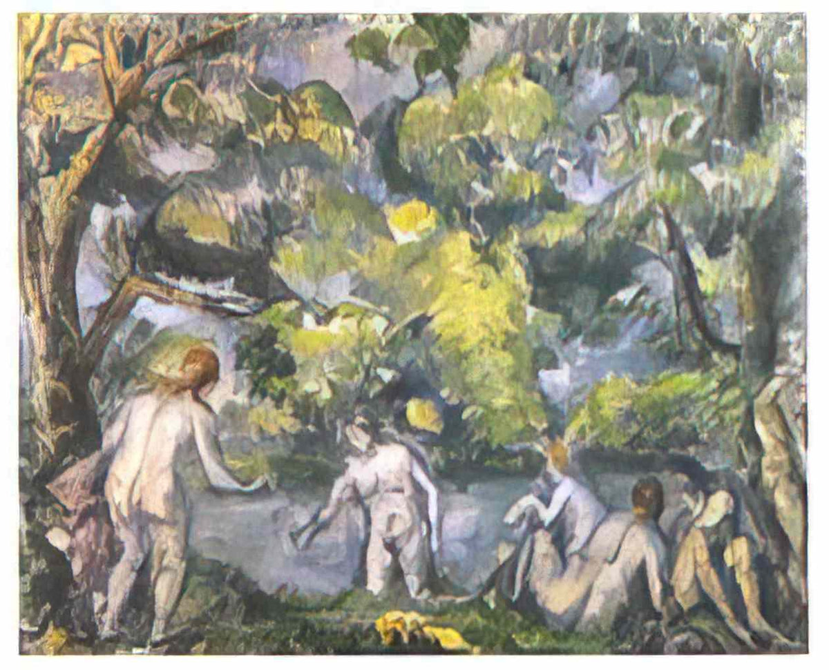 Paul Cezanne bathers Art A4 Photo Print