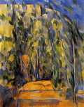 Paul Cezanne bend in forest road 1906 Art A4 Photo Print
