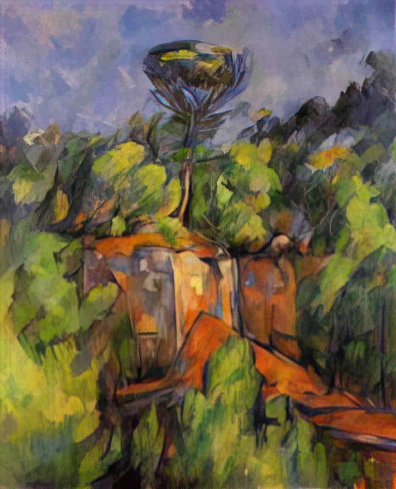 Paul Cezanne bibemus quarry 1 Art A4 Photo Print