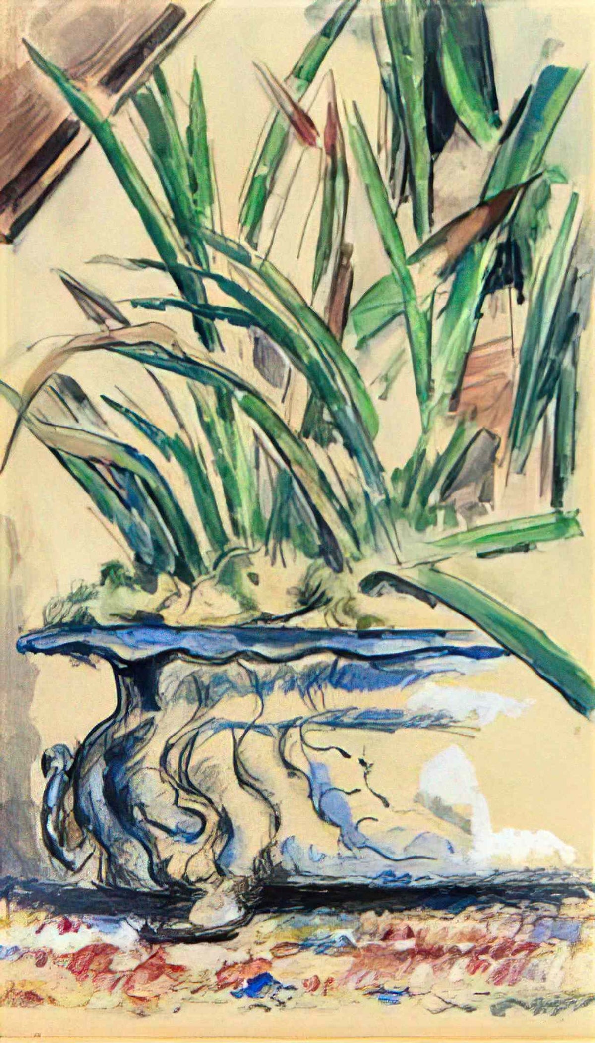 Paul Cezanne blue flowerpot 1885 Art A4 Photo Print