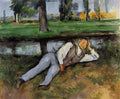 Paul Cezanne boy resting 1890 Art A4 Photo Print