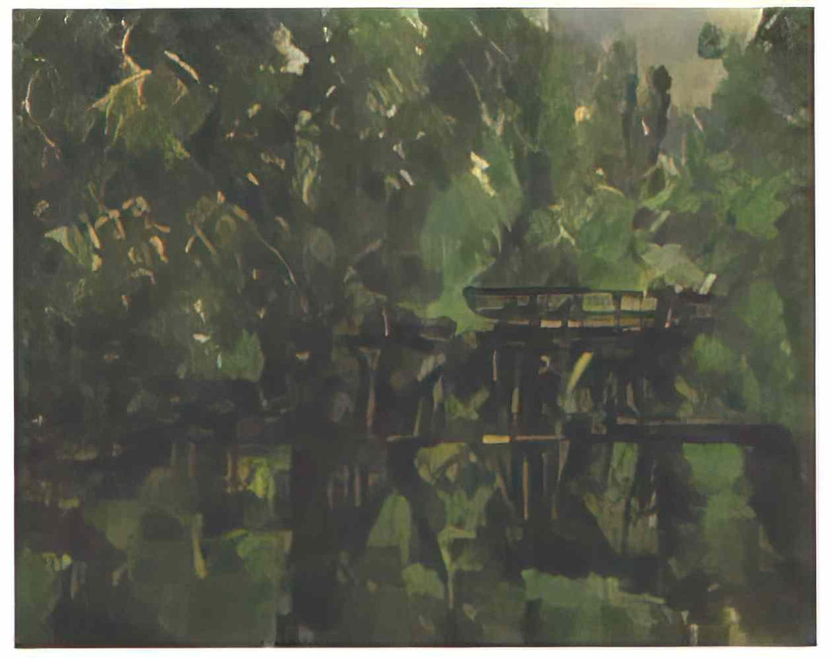 Paul Cezanne bridge over the pond Art A4 Photo Print