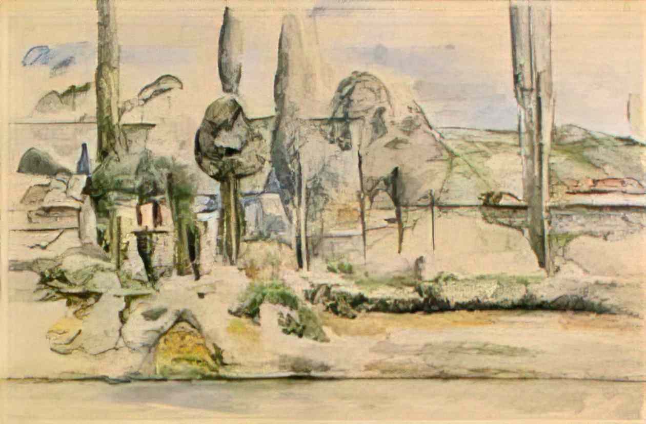 Paul Cezanne chateau de madan Art A4 Photo Print