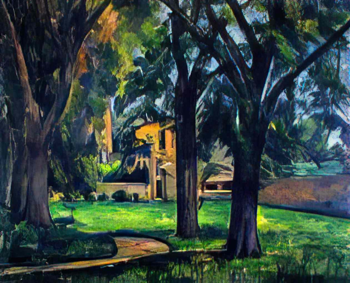 Paul Cezanne chestnut tree and farm 1885 Art A4 Photo Print