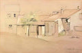 Paul Cezanne cottaages Art A4 Photo Print