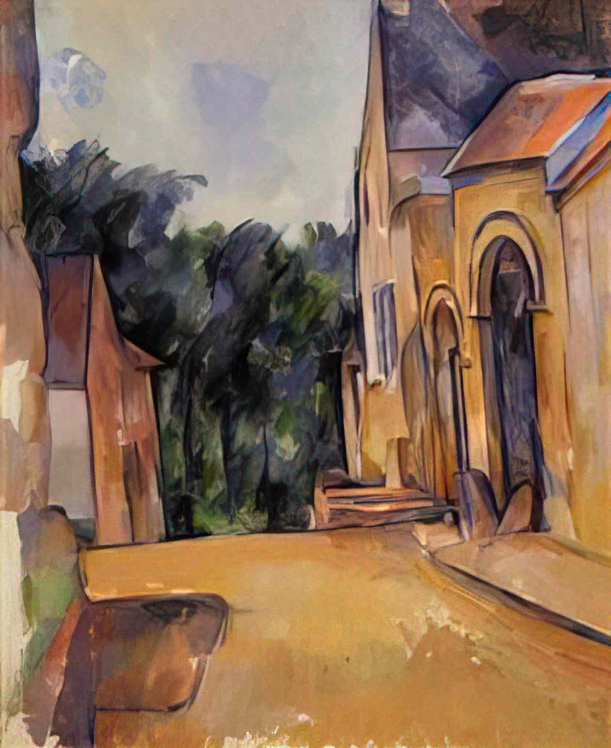 Paul Cezanne farm at montgeroult 1898 Art A4 Photo Print