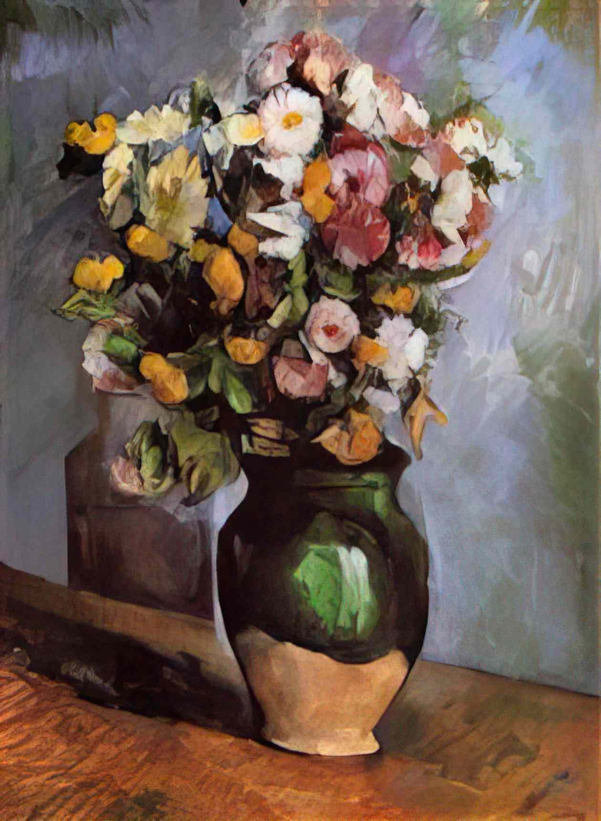 Paul Cezanne flowers in an olive jar Art A4 Photo Print