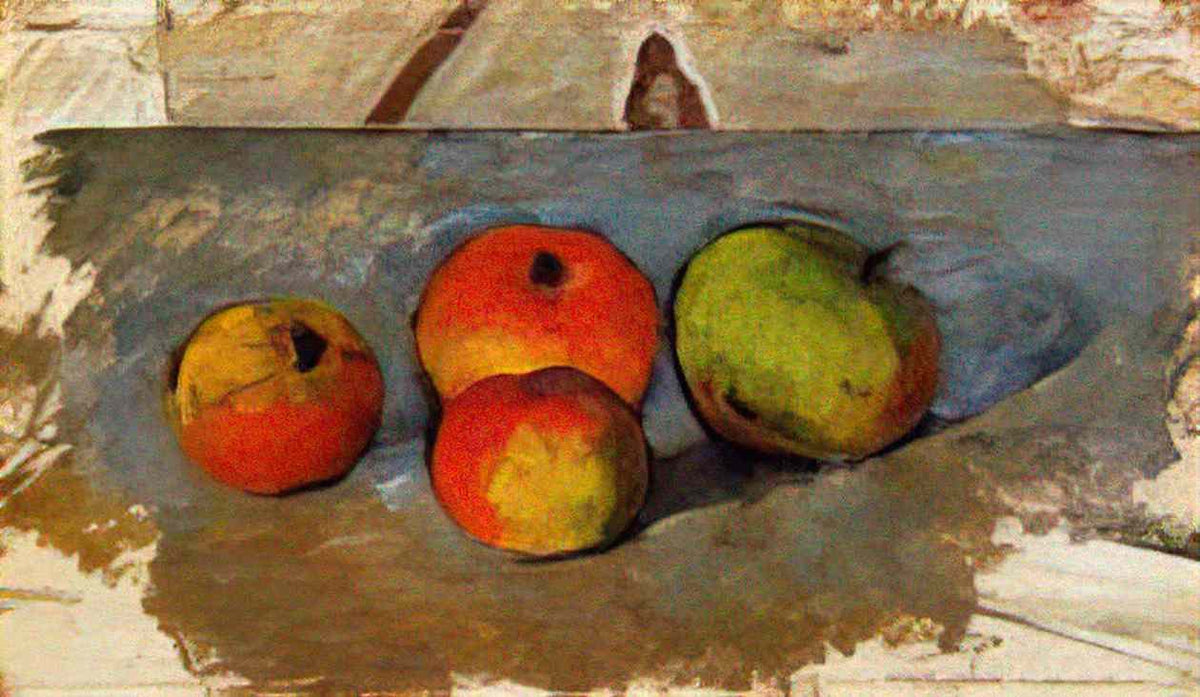 Paul Cezanne four apples Art A4 Photo Print