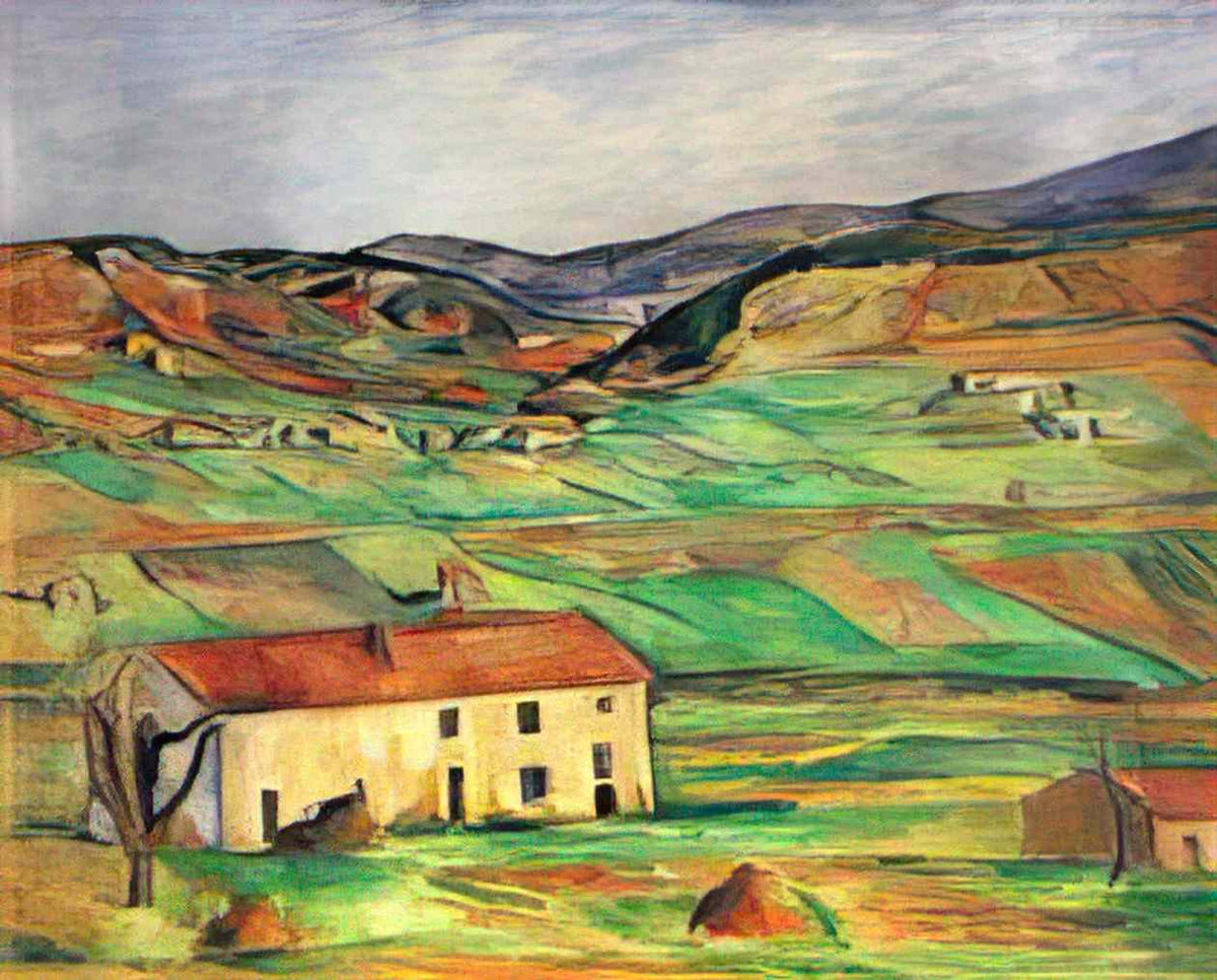 Paul Cezanne gardanne 1890 Art A4 Photo Print