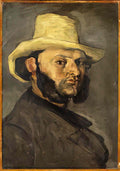 Paul Cezanne gustave boyer in a straw hat Art A4 Photo Print