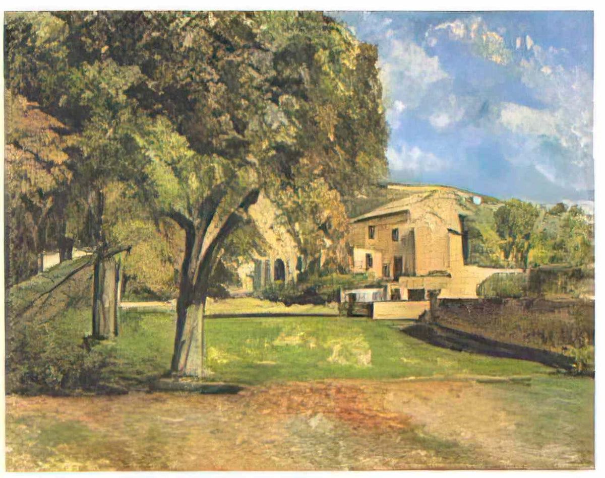Paul Cezanne horse chestnut trees in jas de bouffan Art A4 Photo Print