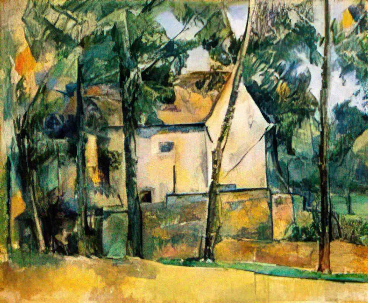 Paul Cezanne house and trees 1894 Art A4 Photo Print