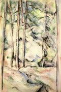 Paul Cezanne in the woods 1896 Art A4 Photo Print