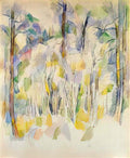 Paul Cezanne in the woods Art A4 Photo Print