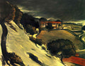 Paul Cezanne l estaque under snow 1870 Art A4 Photo Print