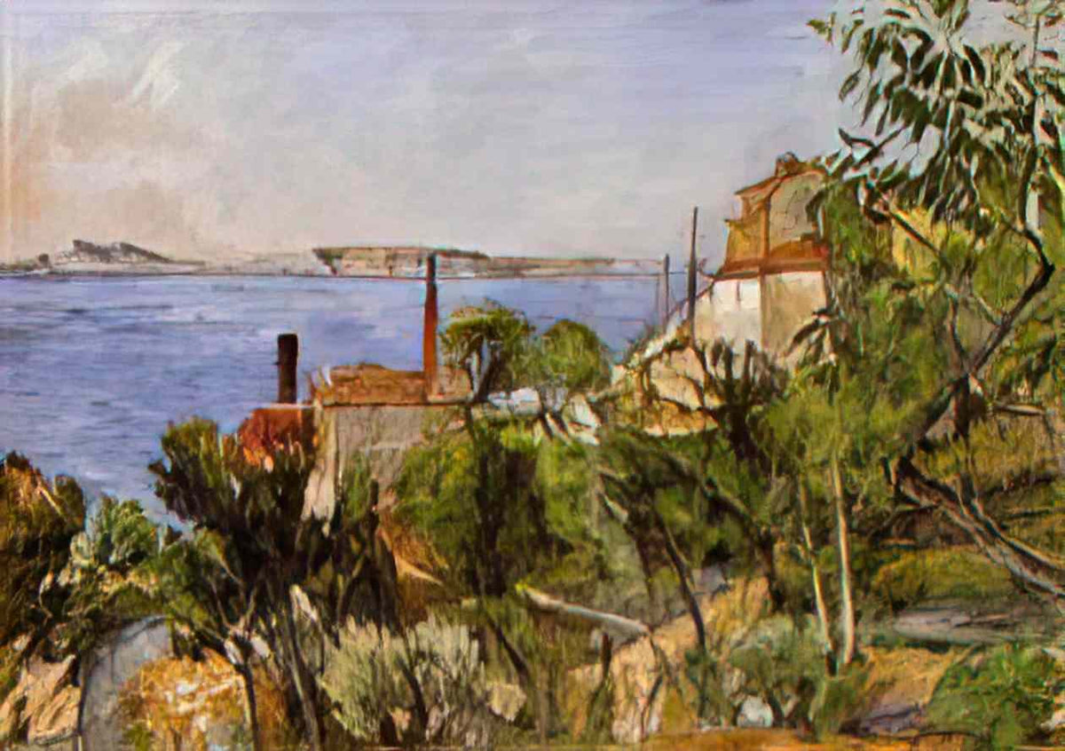 Paul Cezanne landscape study after nature 1876 Art A4 Photo Print