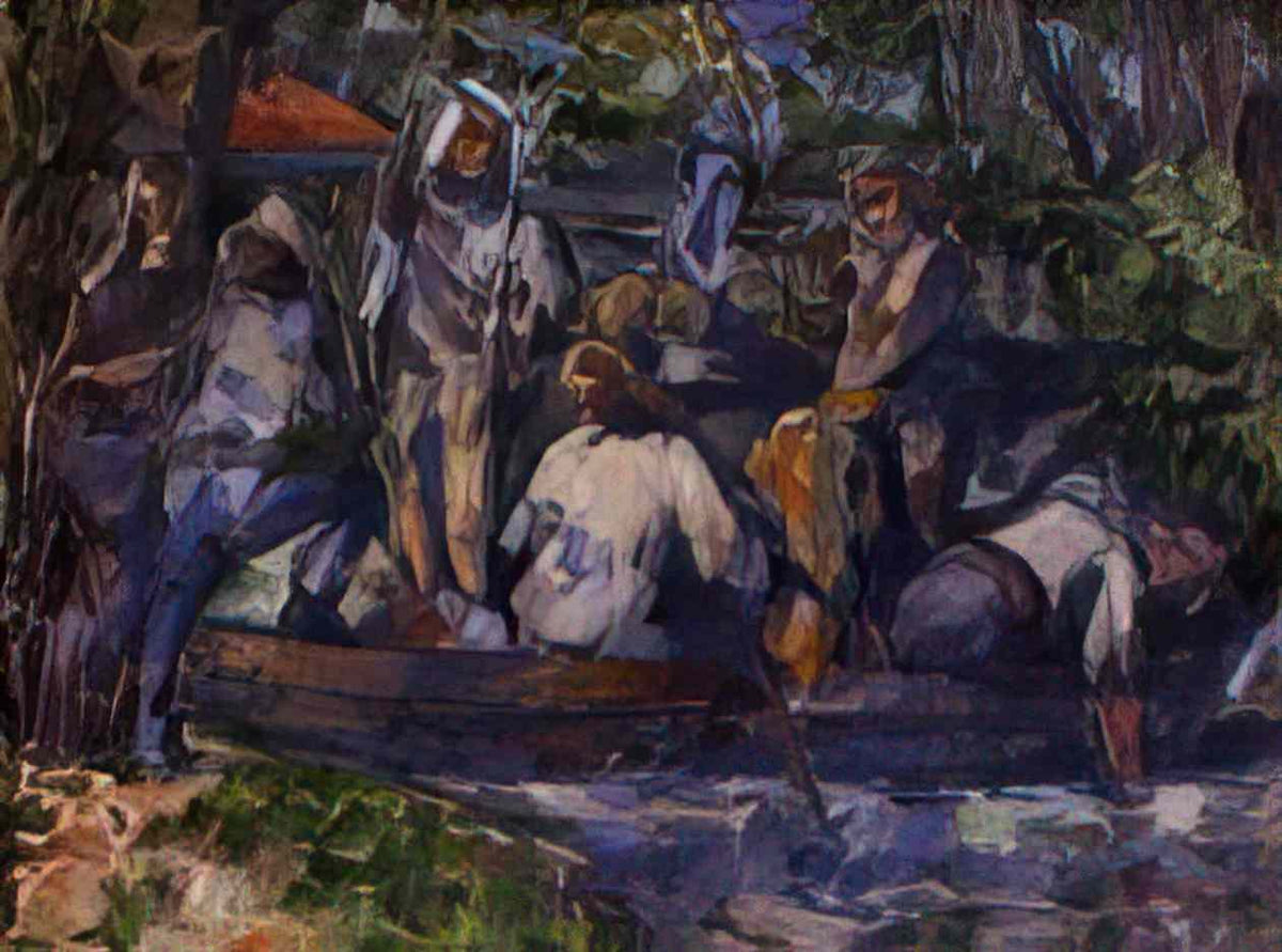 Paul Cezanne leaving on the water Art A4 Photo Print
