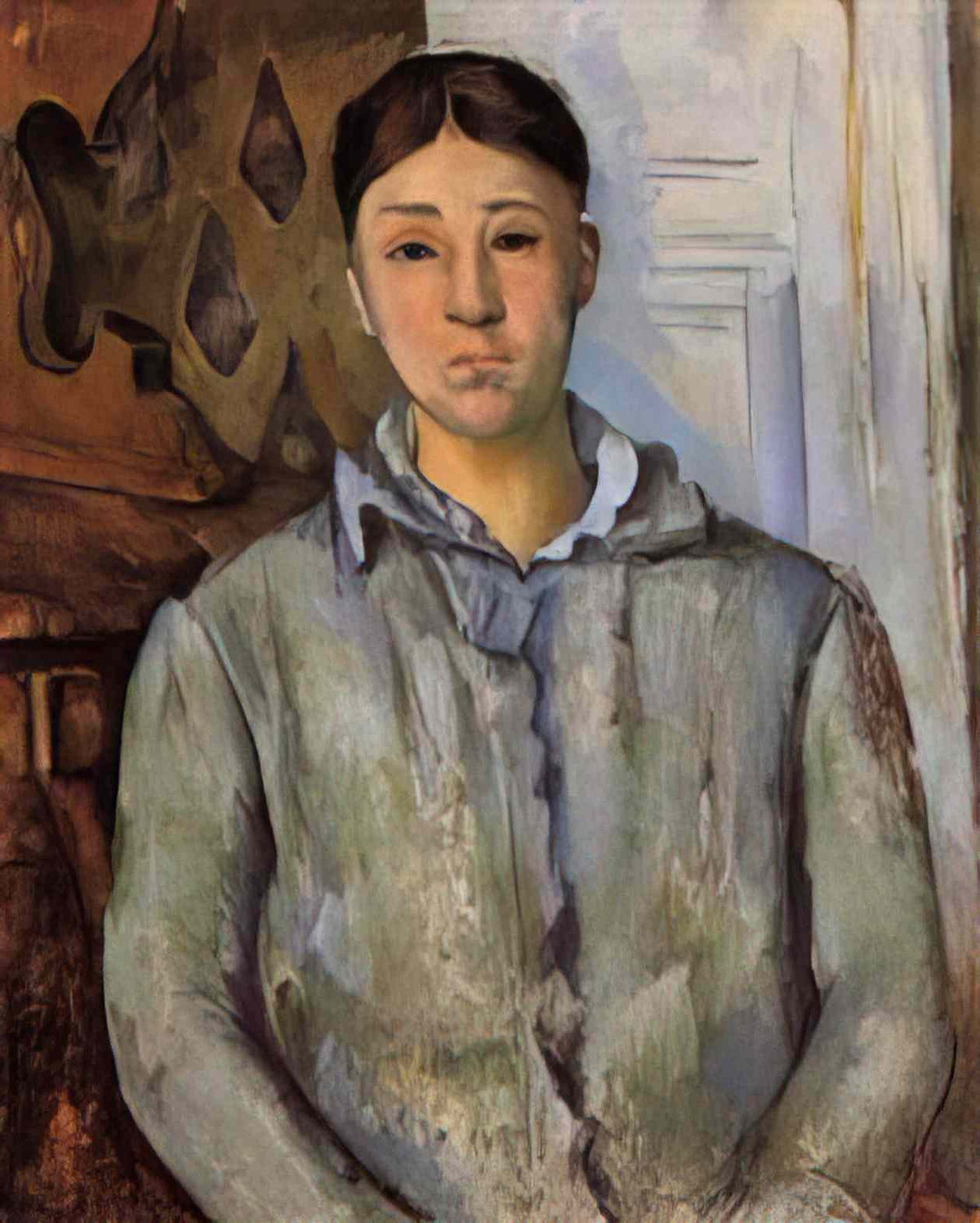 Paul Cezanne madame cezanne in blue 1890 Art A4 Photo Print