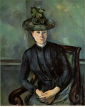 Paul Cezanne madame cezanne with green hat 1892 Art A4 Photo Print