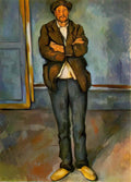 Paul Cezanne man in a room 1890 Art A4 Photo Print