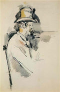Paul Cezanne man with a pipe 1895 Art A4 Photo Print