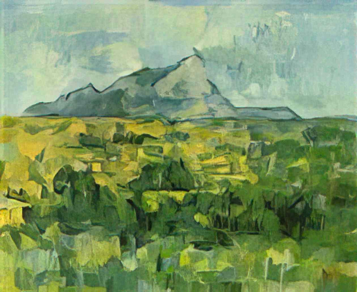 Paul Cezanne mont sainte victoire 8 Art A4 Photo Print