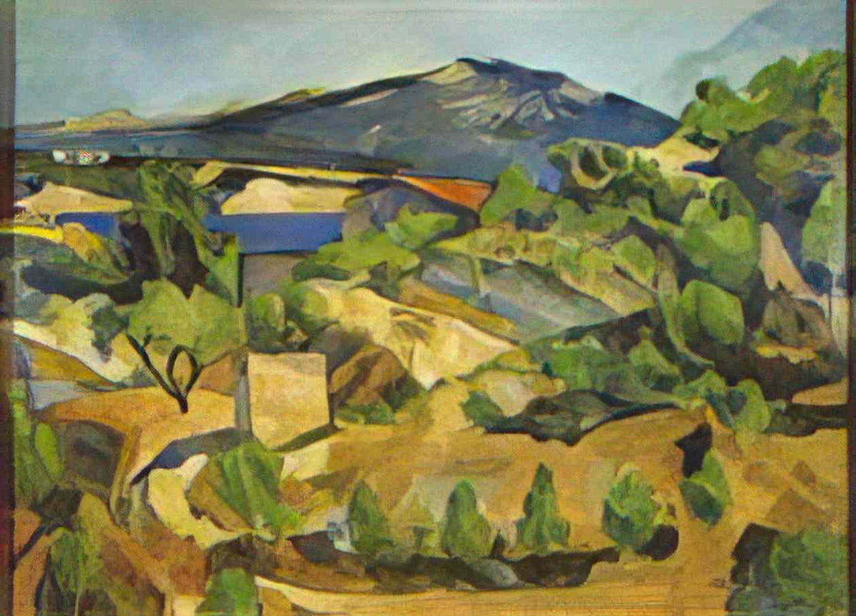 Paul Cezanne mountains in provence l estaque Art A4 Photo Print