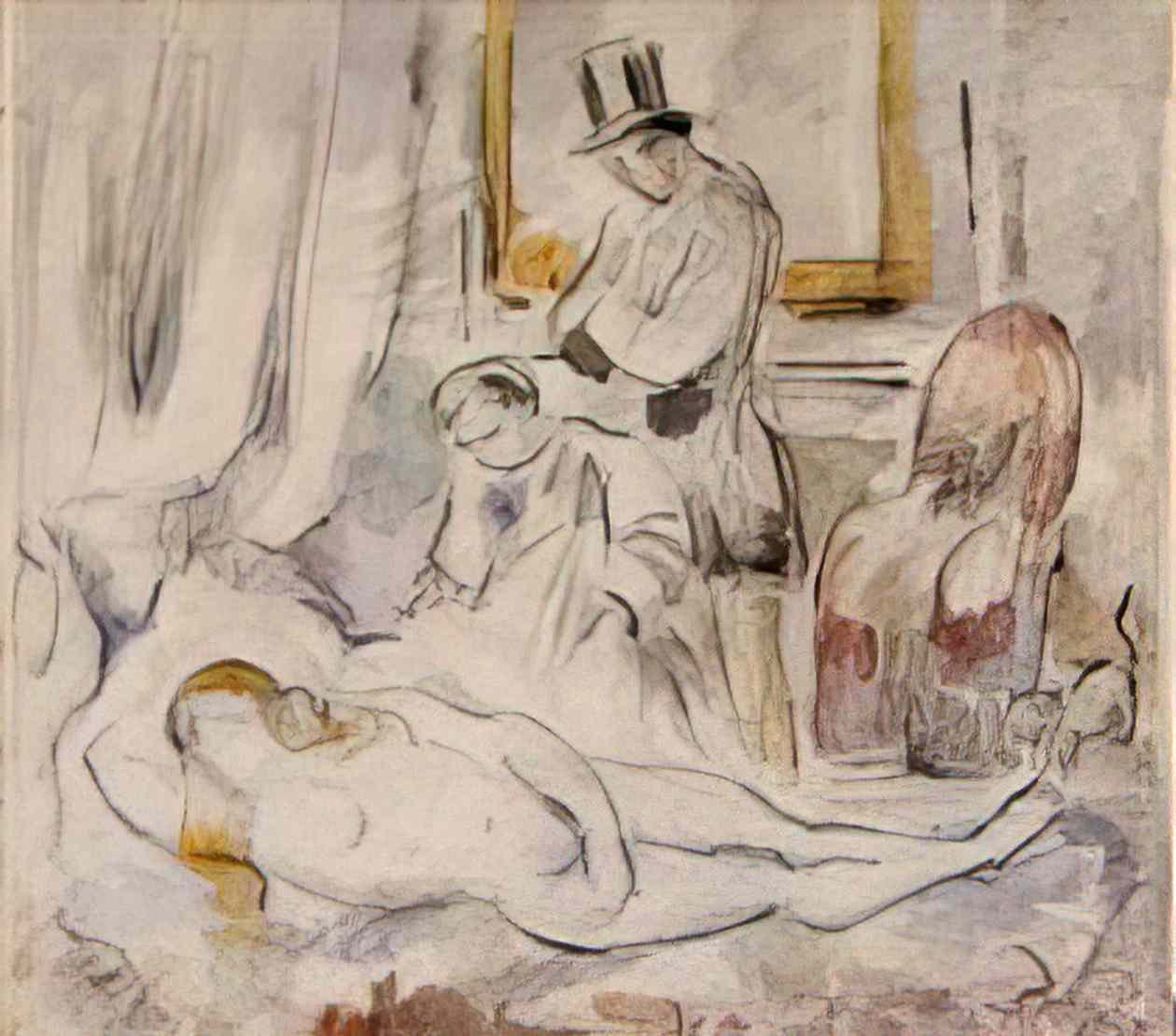 Paul Cezanne olympia 1875 Art A4 Photo Print