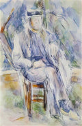 Paul Cezanne peasant in a straw hat 1906 Art A4 Photo Print