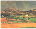 Paul Cezanne plain by mont sainte victoire Art A4 Photo Print