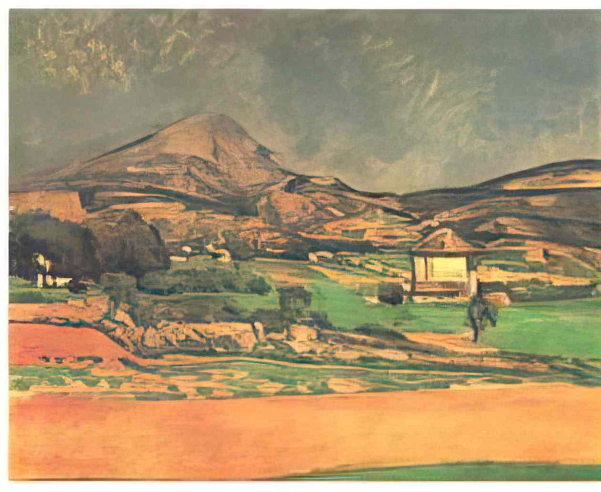 Paul Cezanne plain by mont sainte victoire Art A4 Photo Print