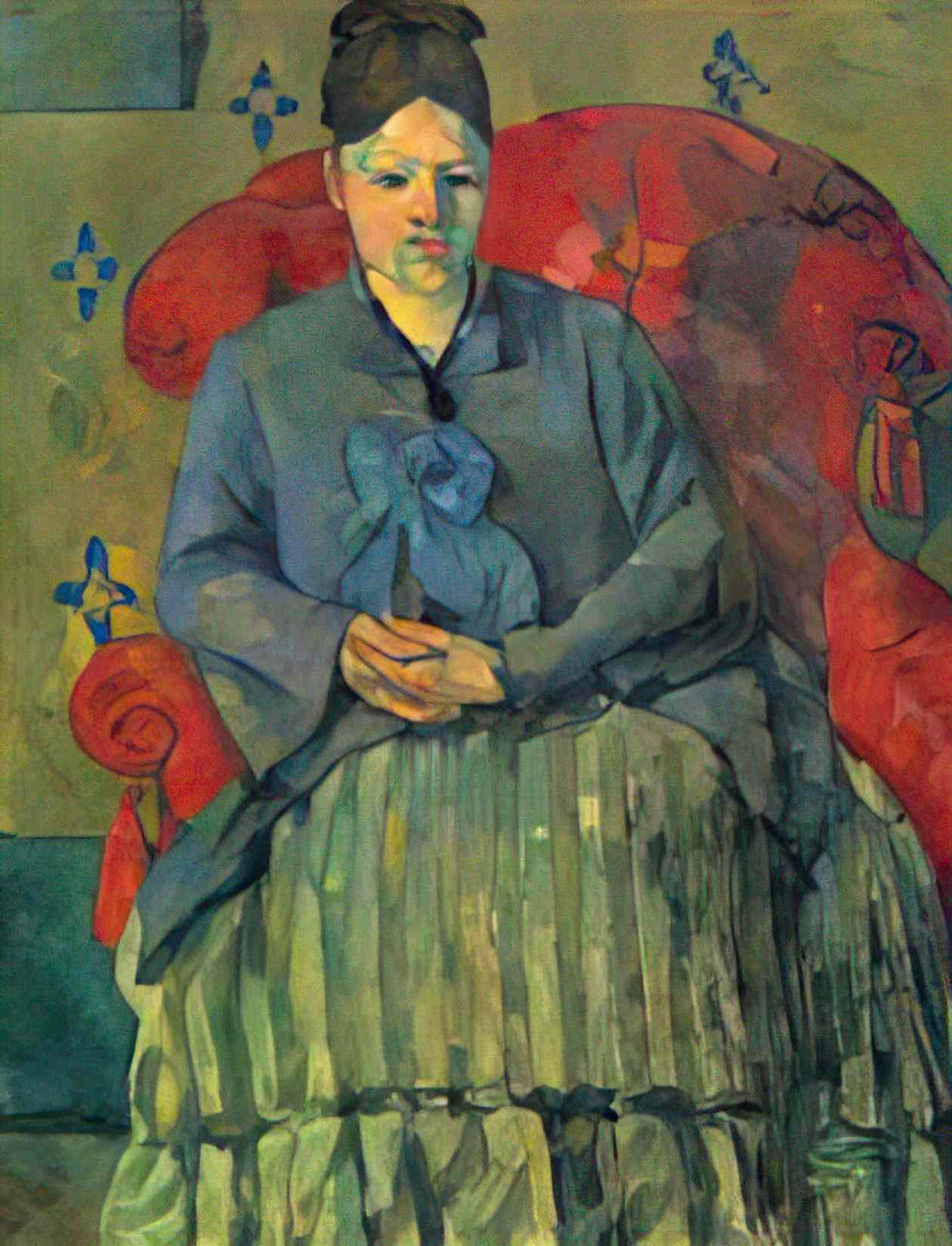 Paul Cezanne portrait of madame cezanne 1878 Art A4 Photo Print