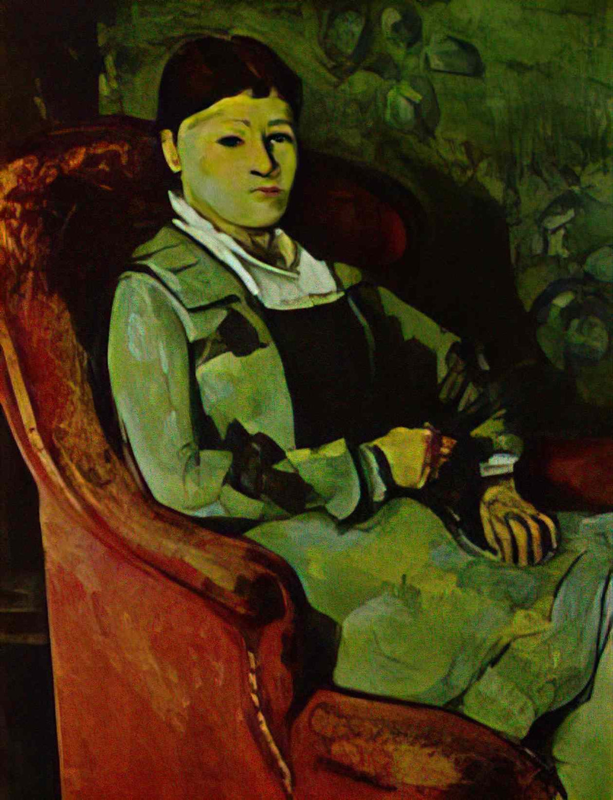 Paul Cezanne portrait of madame cezanne 1881 Art A4 Photo Print
