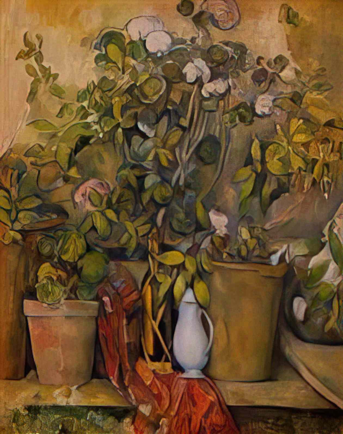 Paul Cezanne potted plants 1890 Art A4 Photo Print