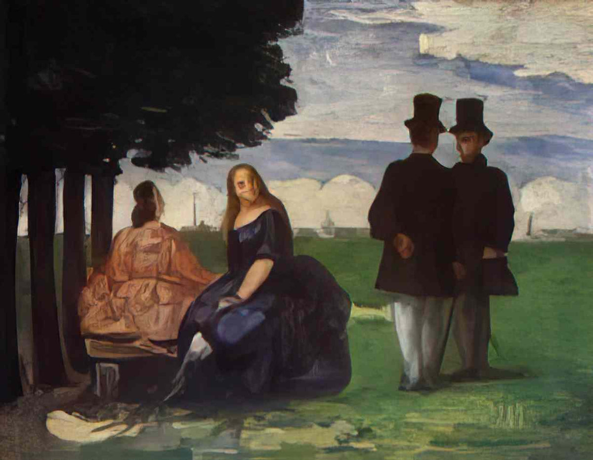 Paul Cezanne promenade 1866 Art A4 Photo Print