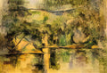 Paul Cezanne reflections in the water Art A4 Photo Print