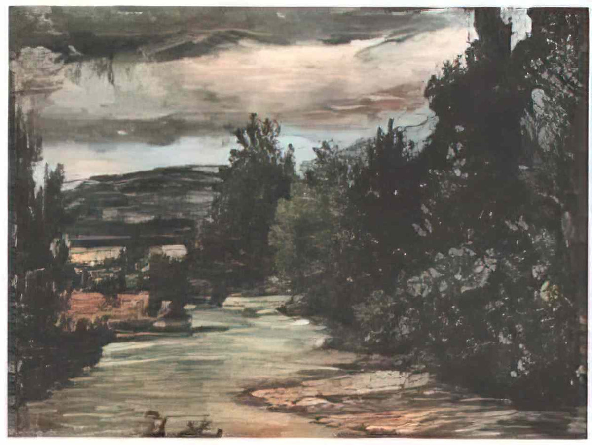 Paul Cezanne river in the plain Art A4 Photo Print
