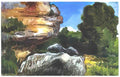 Paul Cezanne rocks Art A4 Photo Print