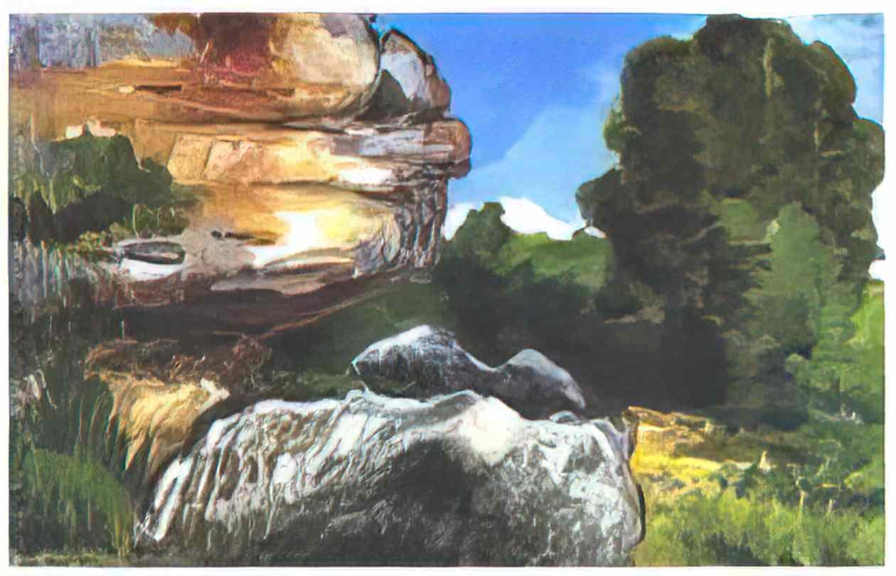 Paul Cezanne rocks Art A4 Photo Print
