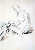 Paul Cezanne seated nude Art A4 Photo Print