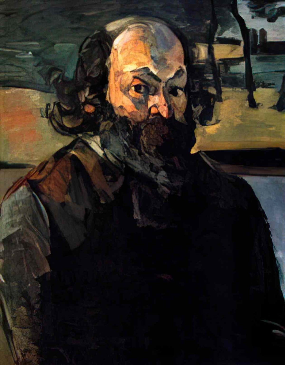 Paul Cezanne self portrait 1875 Art A4 Photo Print