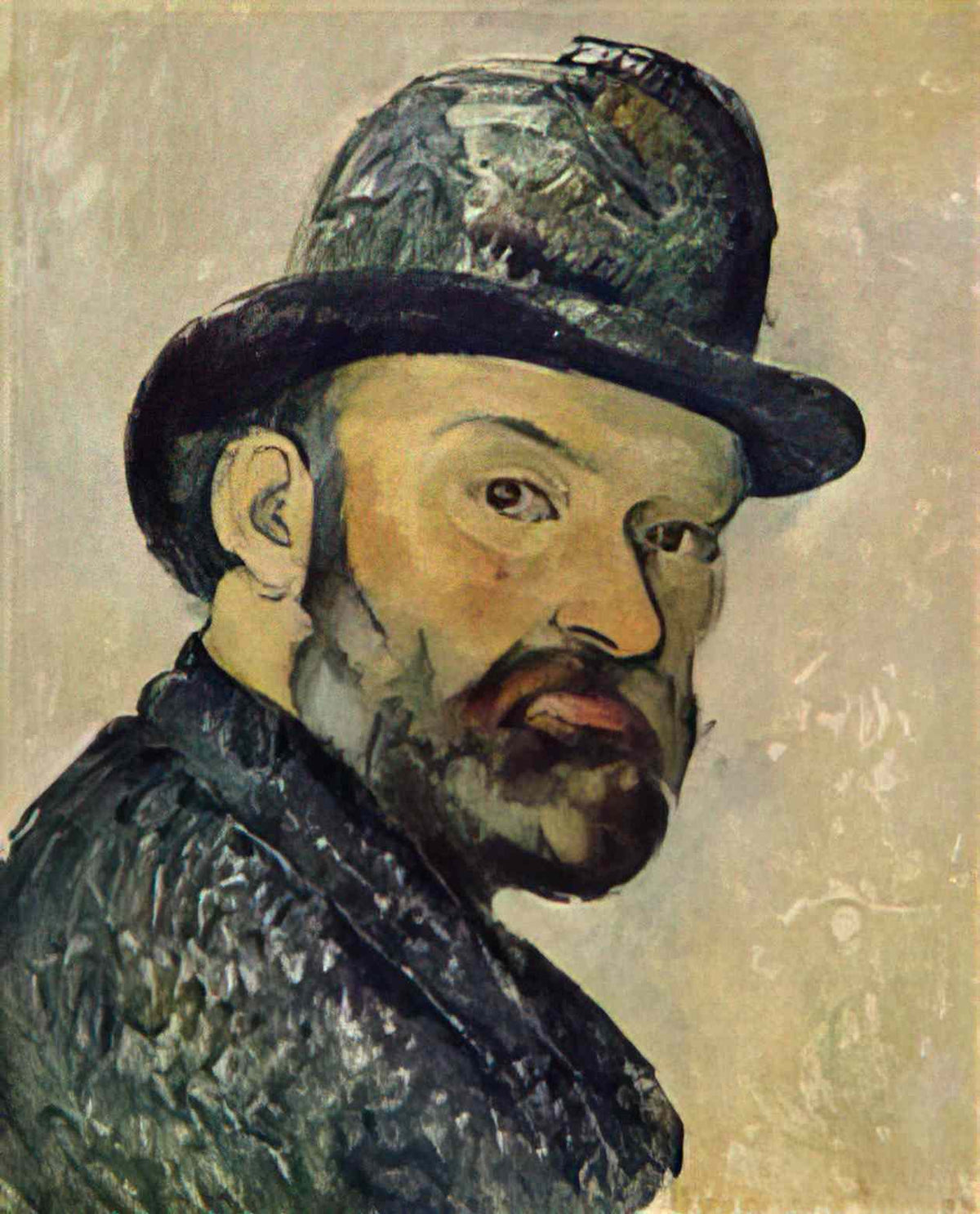 Paul Cezanne self portrait 1887 Art A4 Photo Print
